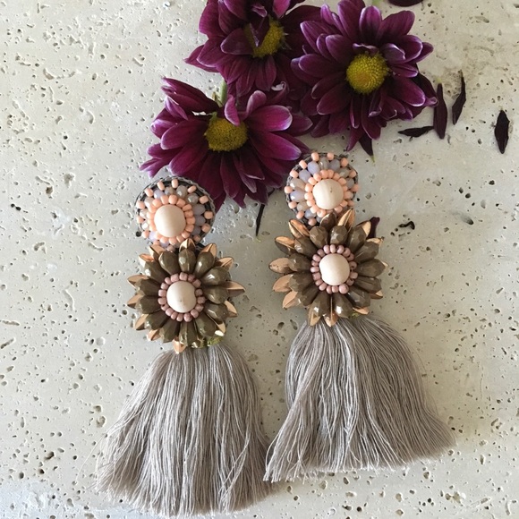 🌸Boho Drop Dangle Fringe Earring - Picture 3 of 3